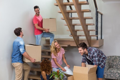 Local removals team handling a St Mary Cray home move with boxes and furniture