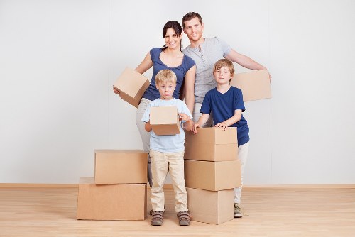 Professional house movers helping a local family move in St Mary Cray