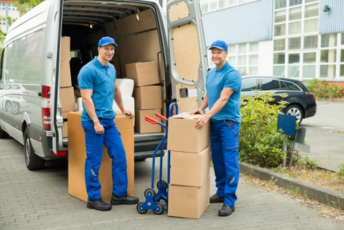 Careful loading of household items during a removals job in St Mary Cray