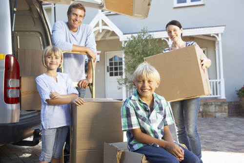 Local moving team handling items near residential streets in St Mary Cray